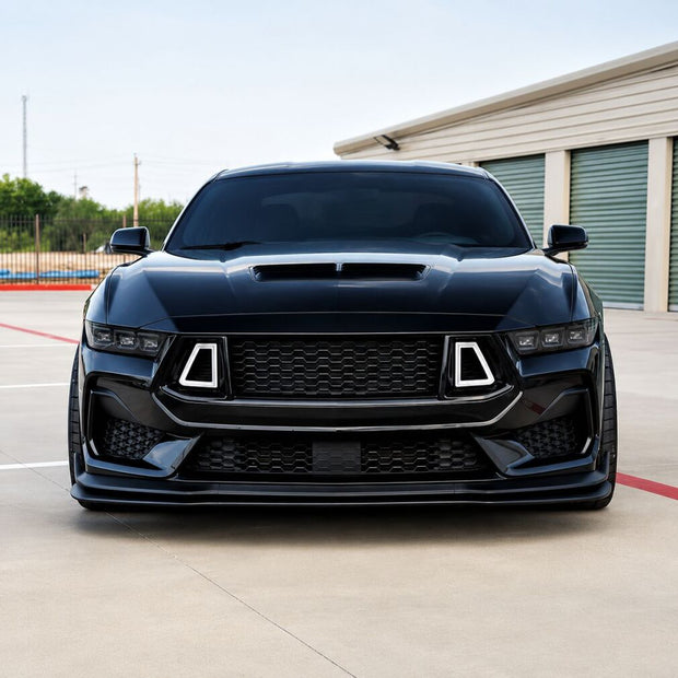 Övre grill With LED – DARKHORSE style – Gloss Black – Ford Mustang 2024-2026 GT, Ecoboost