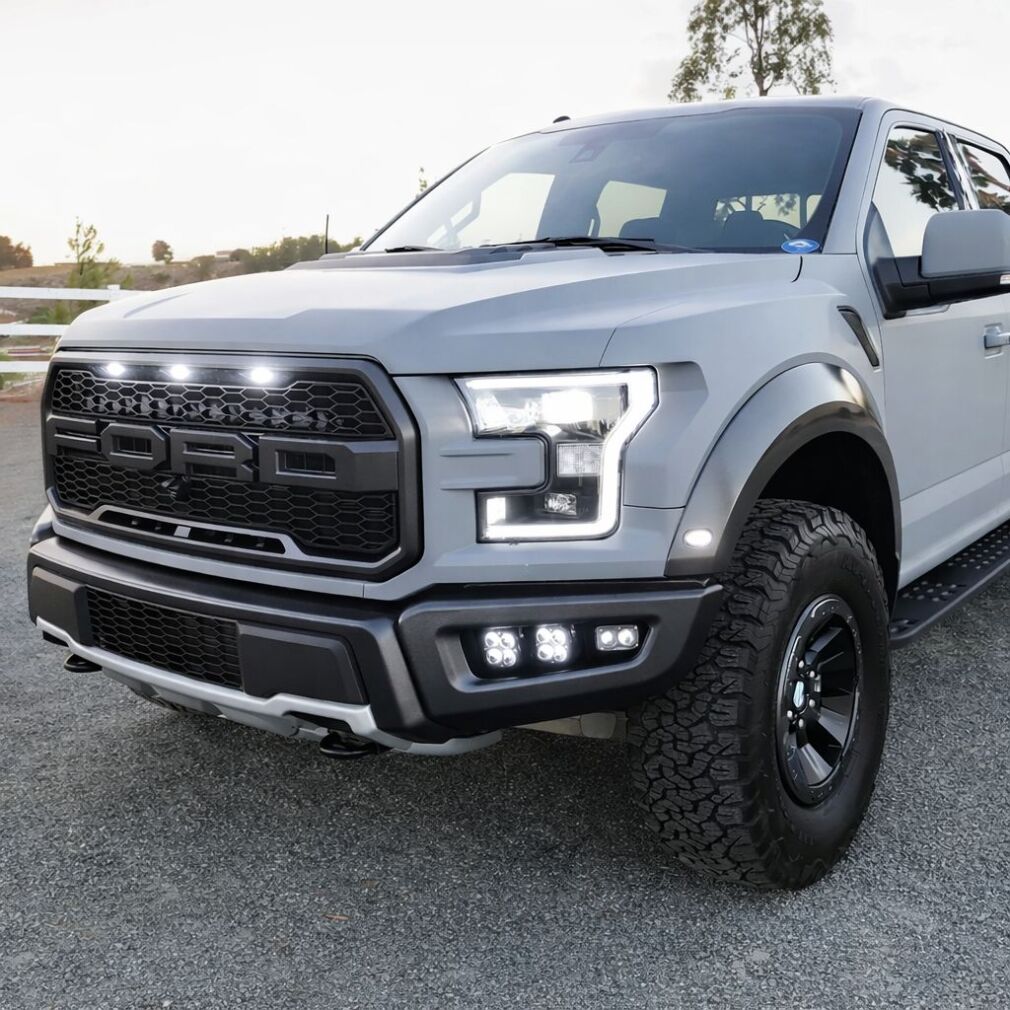 Grille LED Lights + Side Marker Lights + Wiring Harness (F150 17-20 RAPTOR)
