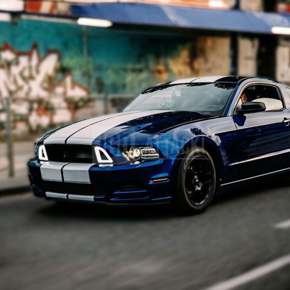 Övre grill – RTR LED Style – Ford Mustang 2013-2014 GT, V6