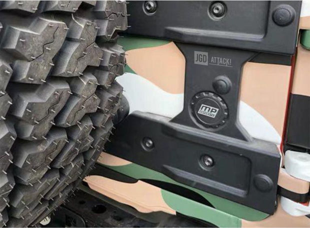Tailgate Reinforcement and Oversize Spare Tire Carrier