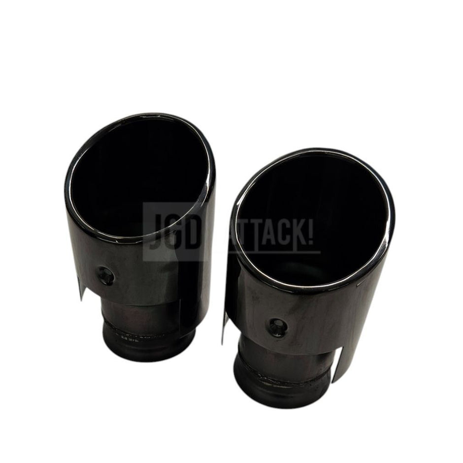 Black Round Exhaust Tips