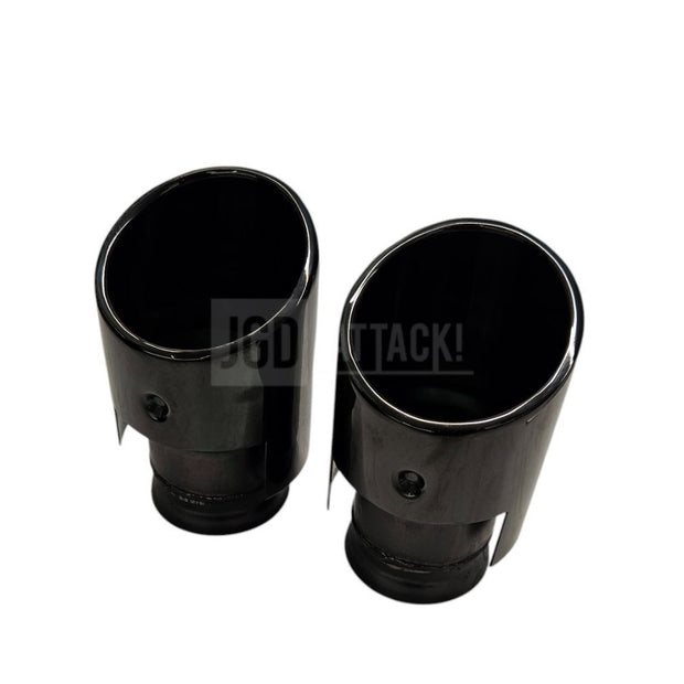 Black Round Exhaust Tips