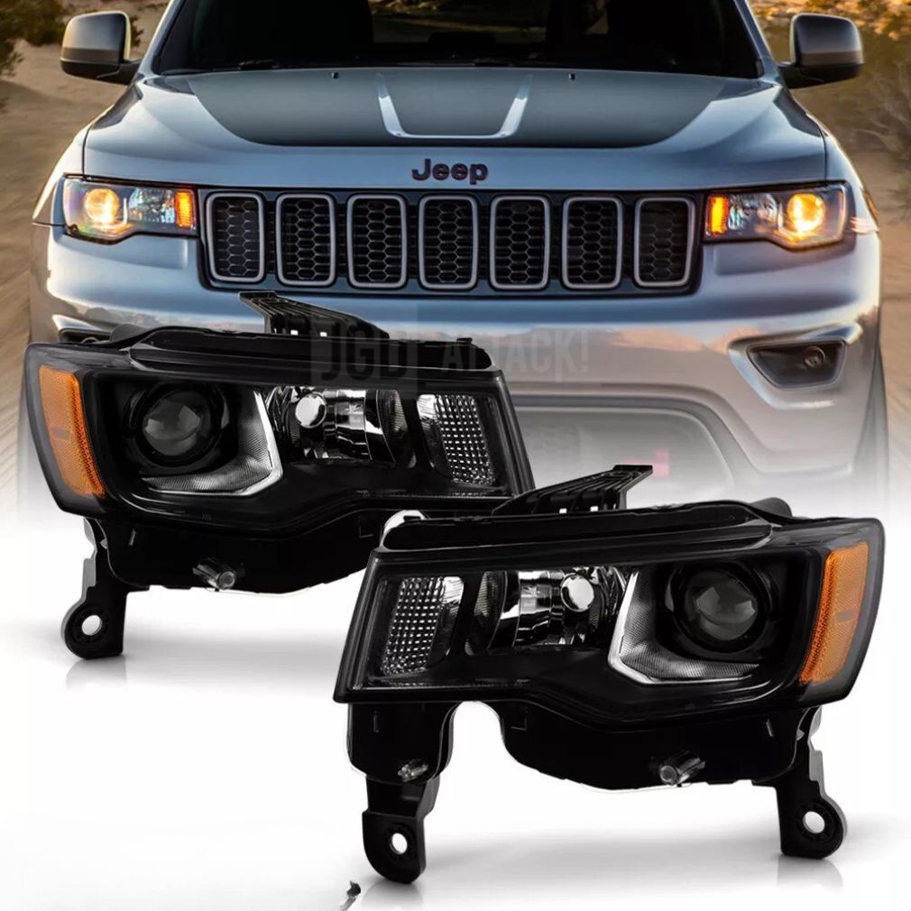 68266647AF 68266646AF Halogen Black Trim Headlights