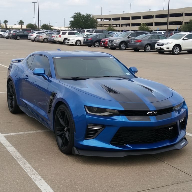 Frontläpp V2-stil mattsvart – Chevrolet Camaro 2016-2023