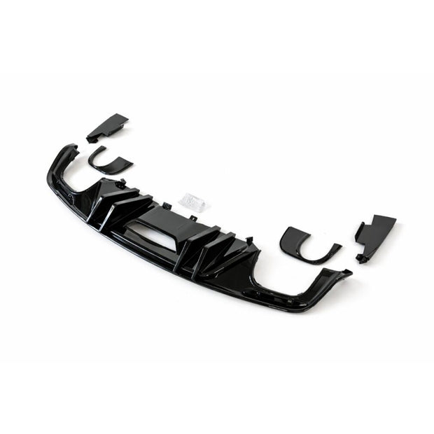 Bakre stötfångare Diffuser – COMPETITION – Quad/Single Exhaust – Gloss Black – Ford Mustang 2015-2017