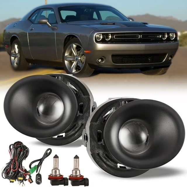 Fog Lights with H11 Bulbs + Bumper Bezels + Switch