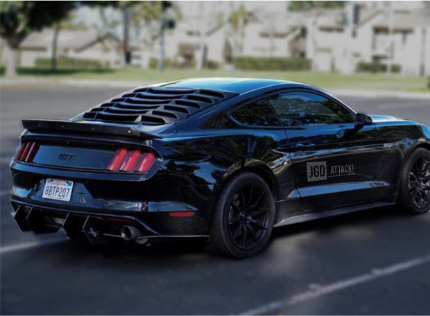 Fönsterjalusier – Matte Black – Ford Mustang 2015-2026 FASTBACK