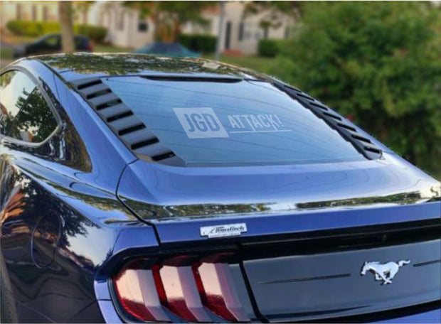 Fönsterjalusier – Sport Style – Matte Black – Ford Mustang 2015-2026 Fastback