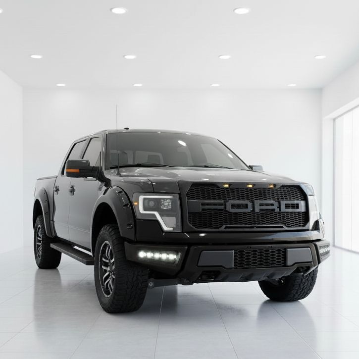 Front Bumper Raptor + LED Lights (F150 10-14 SVT)