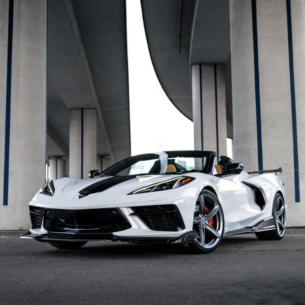 Side Skirts – V1 Style – Gloss Black (CORVETTE C8 20-26)
