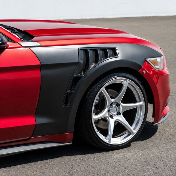 Skärm (stänkskärm) – GT500 Style – Set – Ford Mustang 2015-2017 GT, V6, Ecoboost
