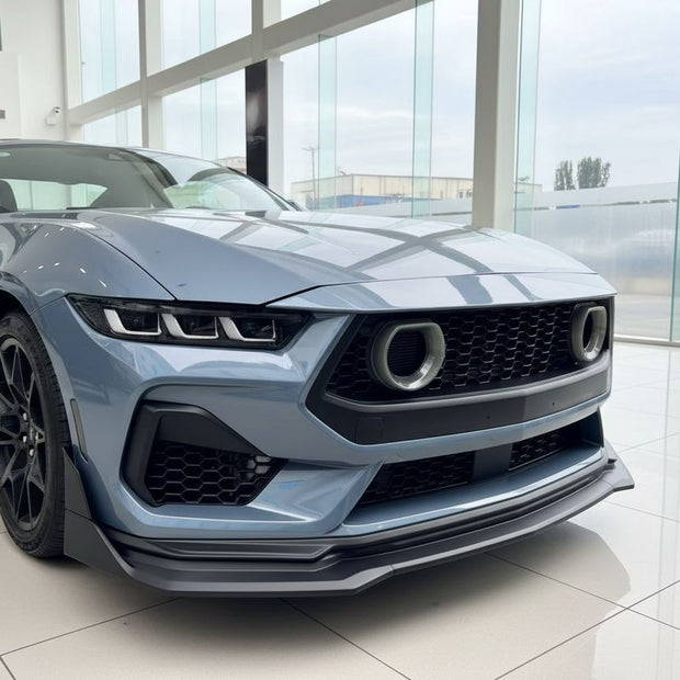 IKON Hakspoiler/Läppspoiler – Frontläpp – Matte Black – Ford Mustang 2024-2026