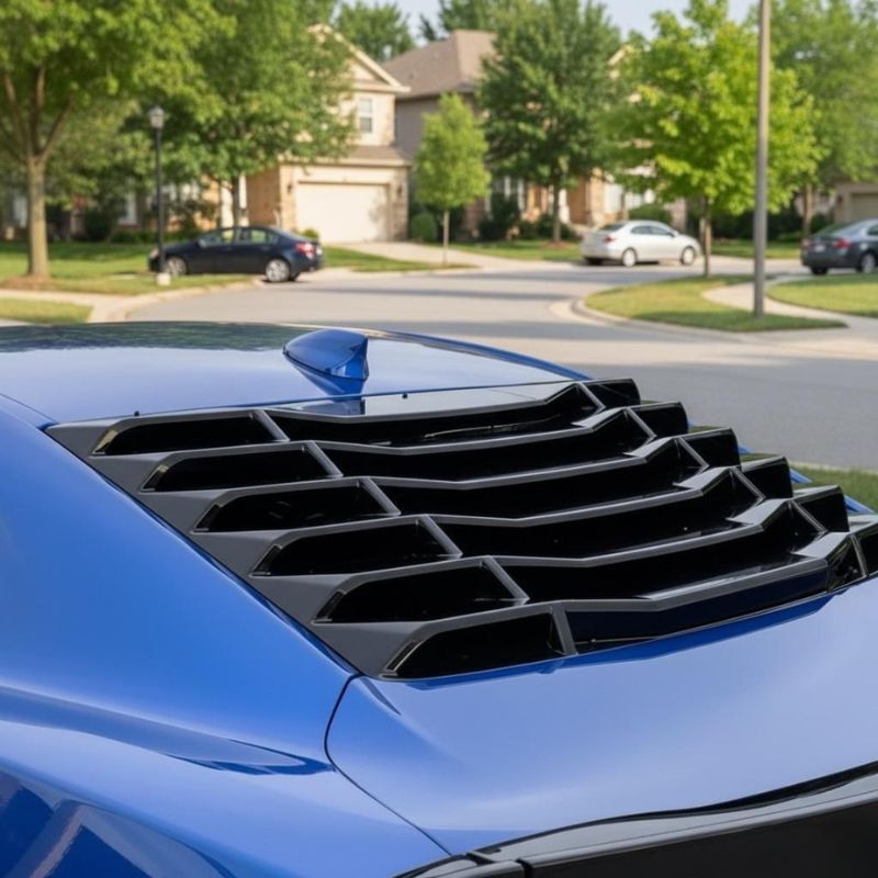 Bakrutepersienner IK-stil blanksvart – Chevrolet Camaro 2016-2023
