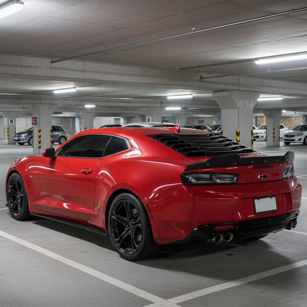 Bakrutepersienner IK-stil mattsvart – Chevrolet Camaro 2016-2023
