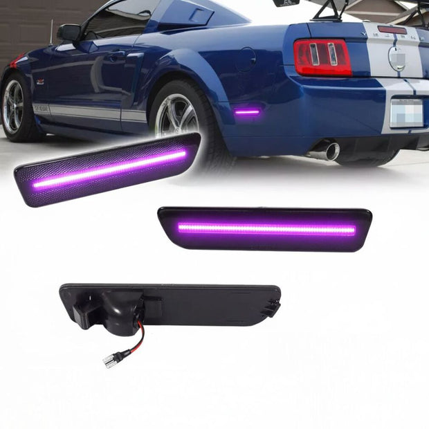 LED Bakre stötfångare Sidomarkeringsljus - RGB – Ford Mustang 2005-2009