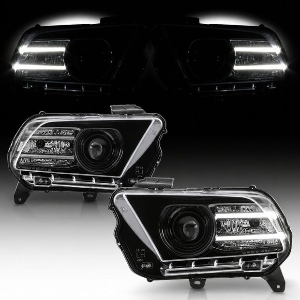 PERFORMANCE Strålkastare LED DRL + Halogen – Set – Ford Mustang 2010-2014