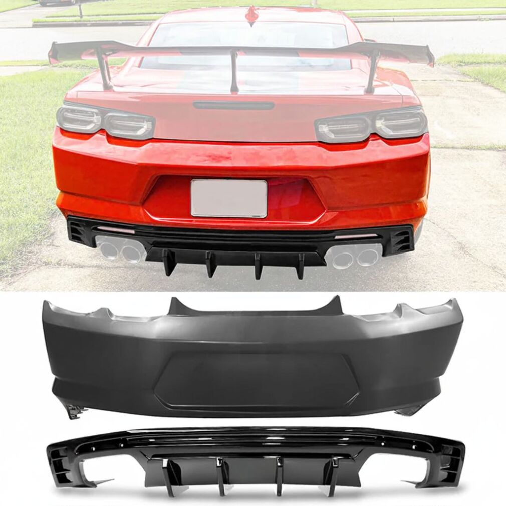 Bakre stötfångare blanksvart – Chevrolet Camaro 2019-2023
