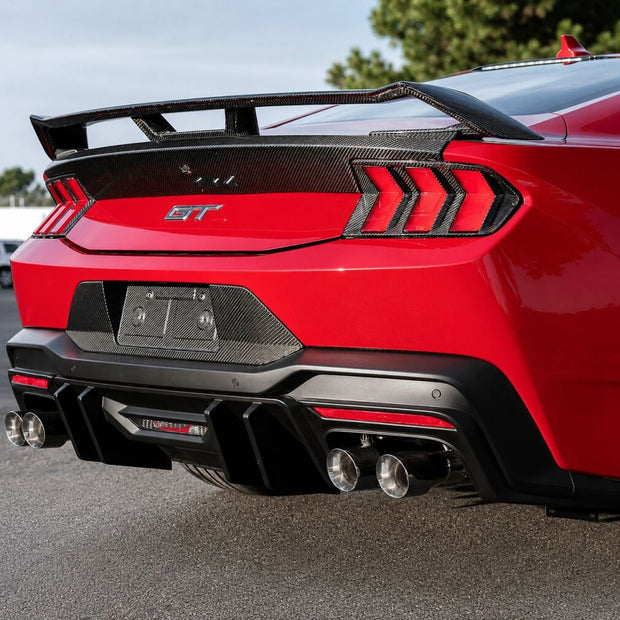 Bakre diffusor With Fins – Matte Black – Ford Mustang 2024-2026