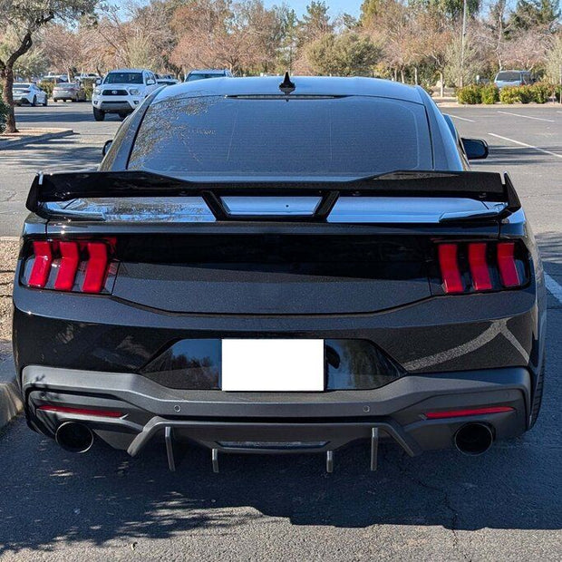 Bakre diffusor Panel – Matte Black – Ford Mustang 2024-2026 GT w/o Active Exhaust
