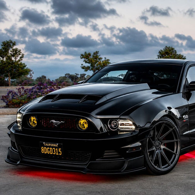 Hakspoiler/Läppspoiler – Frontläpp – RTR Style – Matte Black – Ford Mustang 2013-2014 GT, V6