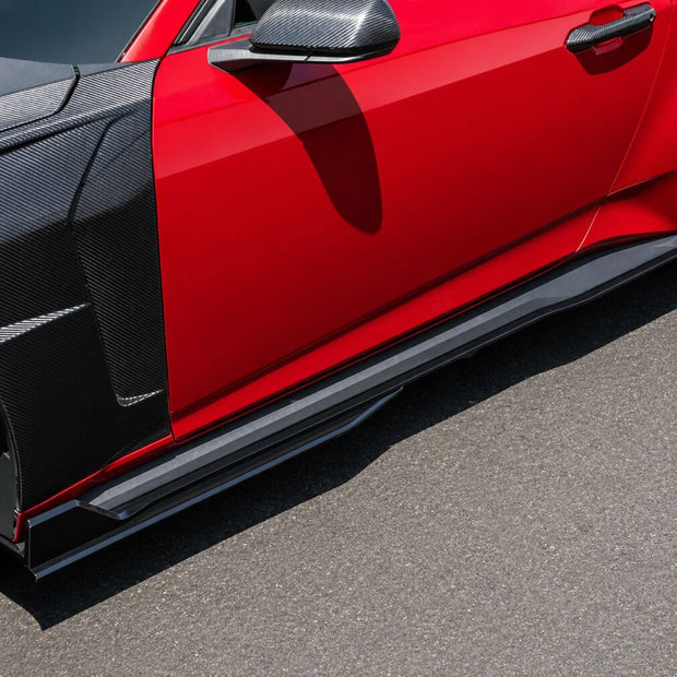 Sidokjolar – GT500 Style – Matte Black – Ford Mustang 2024-2026
