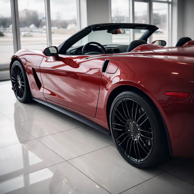 Side Skirts – ZR1 Style – Matte Black (CORVETTE C6 05-13)