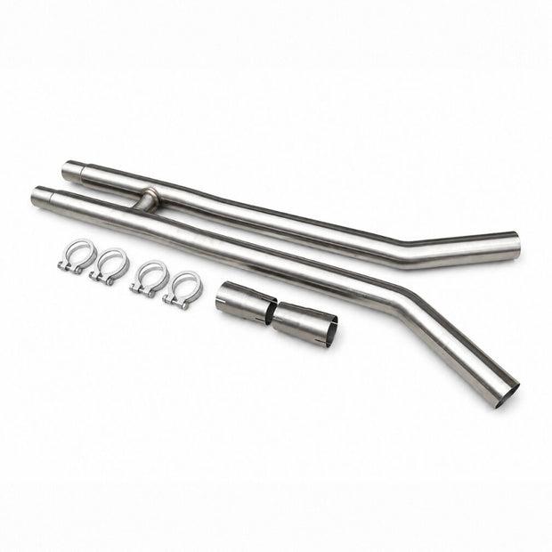 H-rör/Resonatorborttagning Stainless Resonator Delete H-Pipe – Ford Mustang 2015-2017 V6