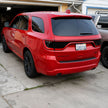 Tail Light Covers with Rear Black Out Panel; Smoked (DURANGO 14-23)