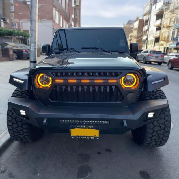 Thanos Front Fender Flares with DRL (WRANGLER JL 18-26)