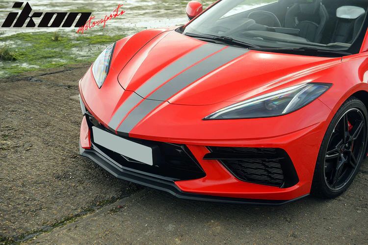 Z51 Texture Black Front Bumper Lip (CORVETTE C8 20-26 Stingray)