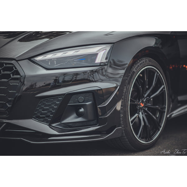 TAKD canards till främre stötfångare i dry pre-preg carbon för Audi A5 / S5 F5 2020–2023