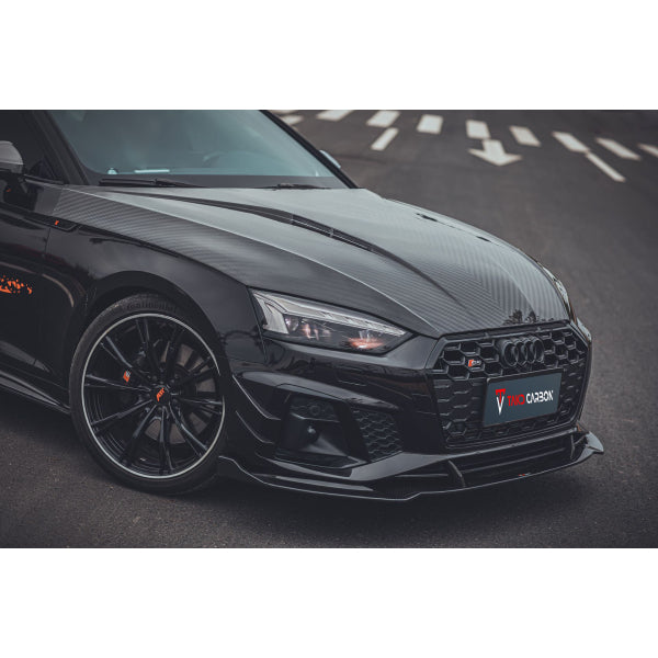 TAKD canards till främre stötfångare i dry pre-preg carbon för Audi A5 / S5 F5 2020–2023