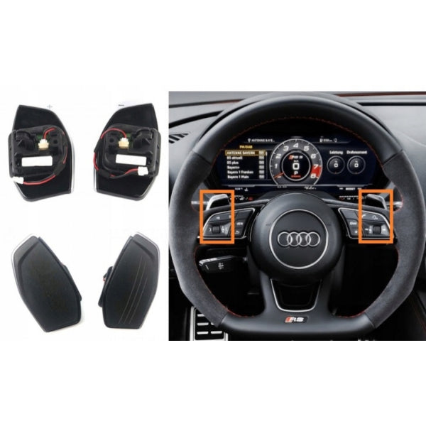 Växelpaddlar i carbon för Audi R8, RS3, RS4, RS5, RS6, RS7 variant 1 – bild 3