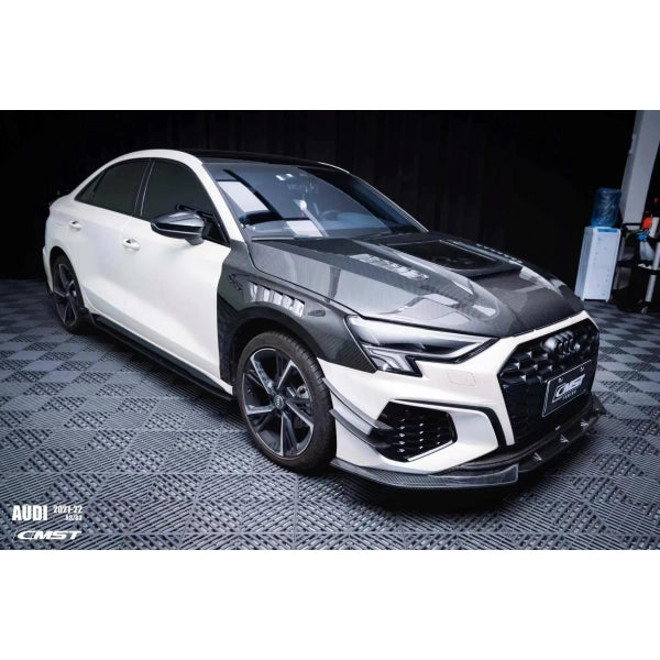 Motorhuv i carbon för Audi A3/S3/RS3 8Y Sedan 2020–2023