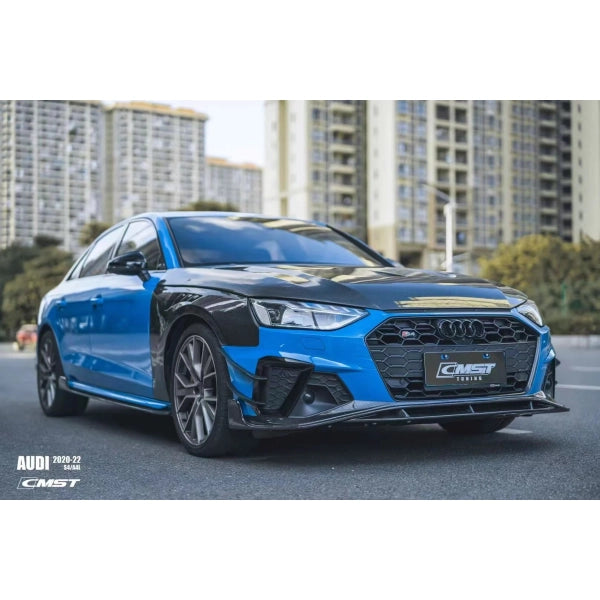 Motorhuv i carbon för Audi A4/S4 B9 S line 2017–2024