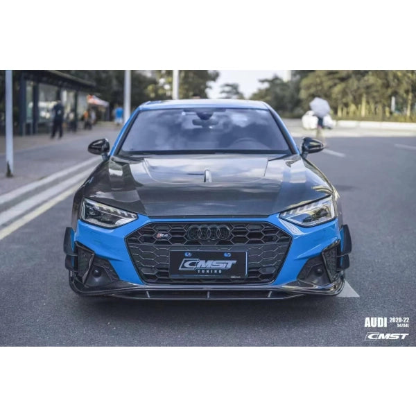 Motorhuv i carbon för Audi A4/S4 B9 S line 2017–2024