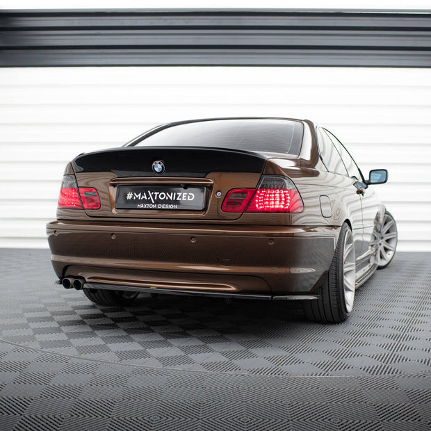 Bakre Splitter för BMW 3 E46 MPACK Coupe (with vertical bars)