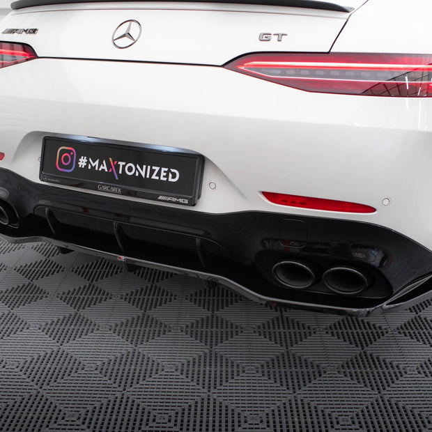 Bakre Splitter (With Vertical Bars) för Mercedes-AMG GT 43 4 Door Coupe V8 Styling Package X290