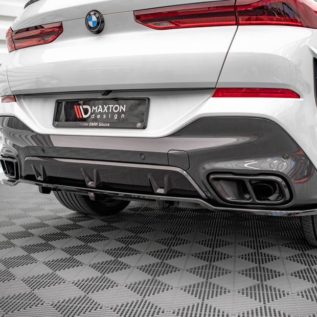 Bakre Splitter (With Vertical Bars) V.1 för BMW X6 M-Pack G06