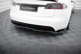 Bakre Splitter (With Vertical Bars) V.1 för Tesla Model S Plaid Mk1 Facelift