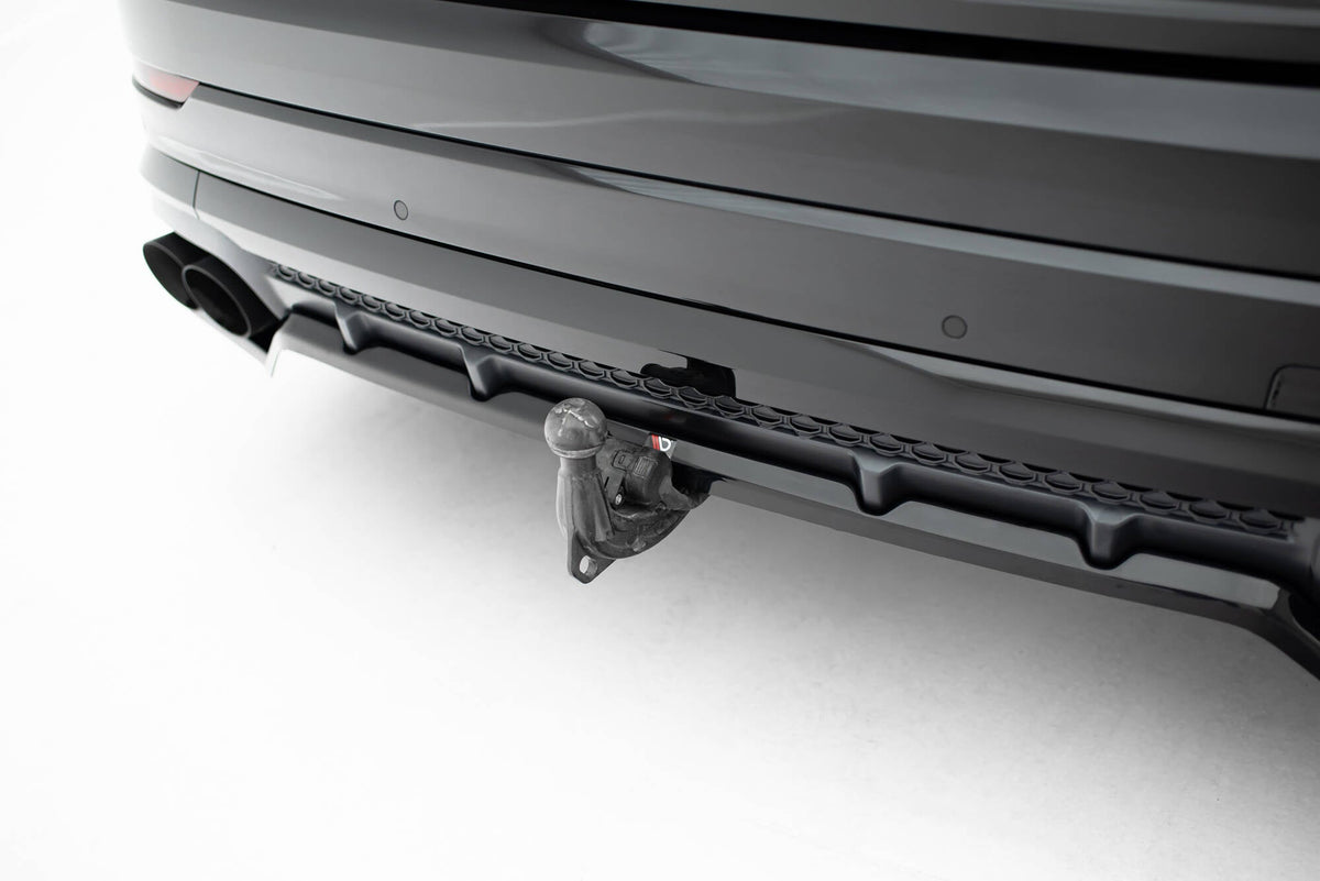 Bakre Splitter (With Vertical Bars) V.2 för Audi SQ8 / Q8 S-Line Mk1 Facelift
