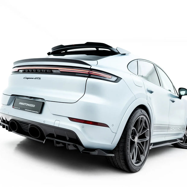 Bakre Splitter (with vertical bars) för Porsche Cayenne GTS / Turbo Sport Pack / Turbo E-Hybrid GT Pack Coupe Mk3 Facelift