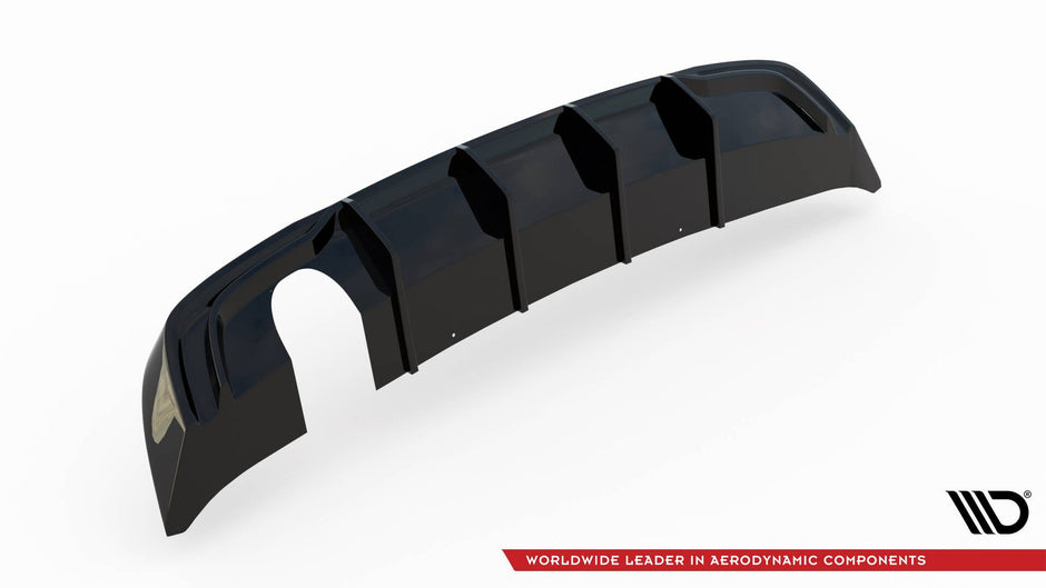 Rear Valance för Audi A3 Sportback 8V Facelift (Version with one Exhaust tip on single side)