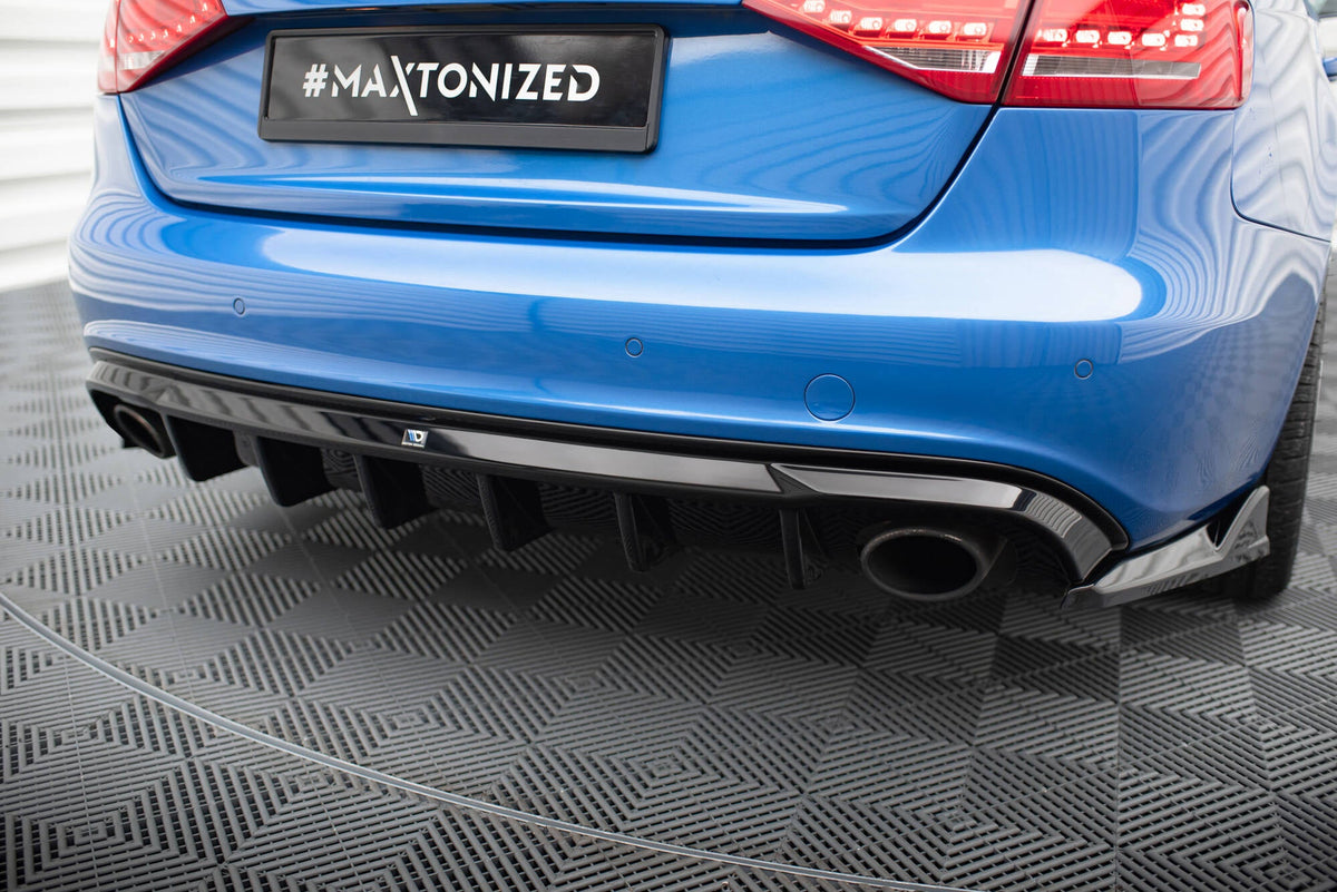 Rear Valance för Audi A4 S-Line Sedan / Avant B8 (Version with single Exhaust tips on both sides)