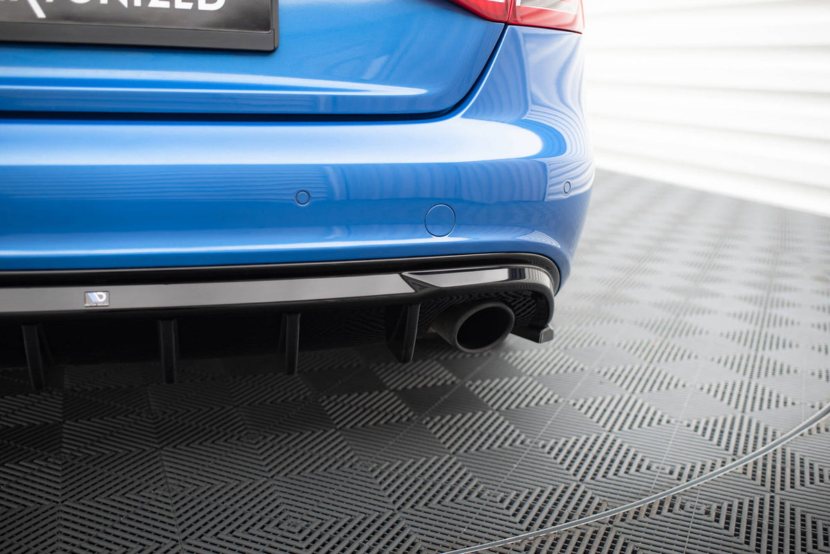 Rear Valance för Audi A4 S-Line Sedan / Avant B8 (Version with single Exhaust tips on both sides)