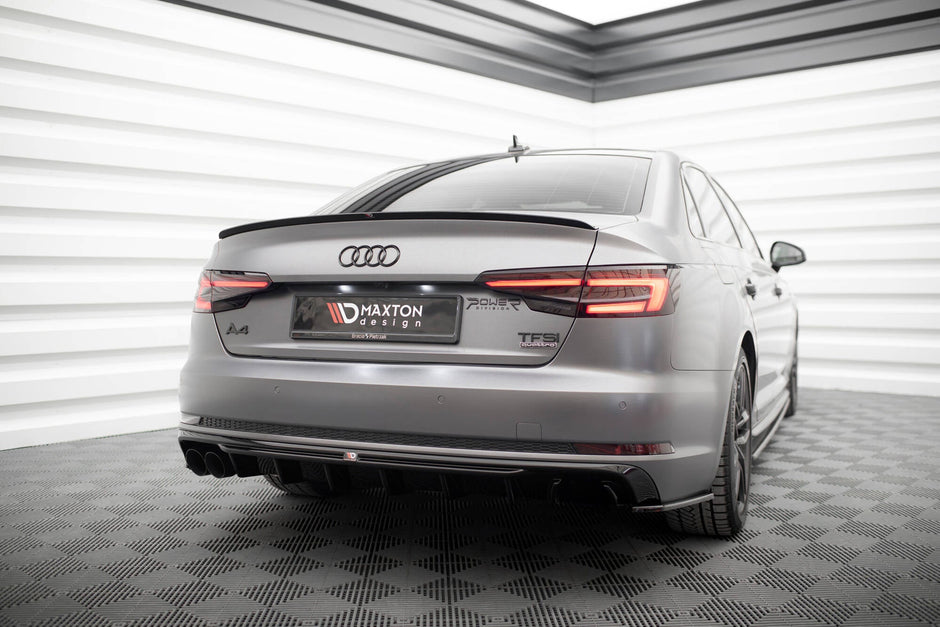 Rear Valance V.1 för Audi A4 S-line B9 (Version with dual Exhaust tips on one side)