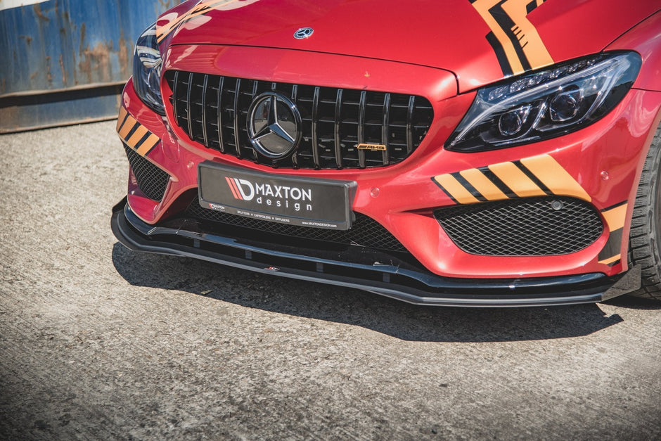 Street Pro Frontläpp + Flaps för Mercedes-AMG C43 / AMG-Line Coupe C205