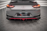 Street Pro Bakre Sidosplitters + Flaps för Hyundai I30 Fastback N-Line Mk3 Facelift