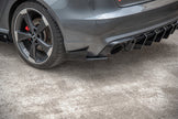 Street Pro Bakre Sidosplitters + Flaps för Audi RS3 8V Sportback