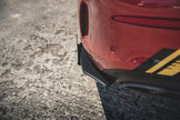 Street Pro Bakre Sidosplitters + Flaps för Mercedes-AMG C43 Coupe C205